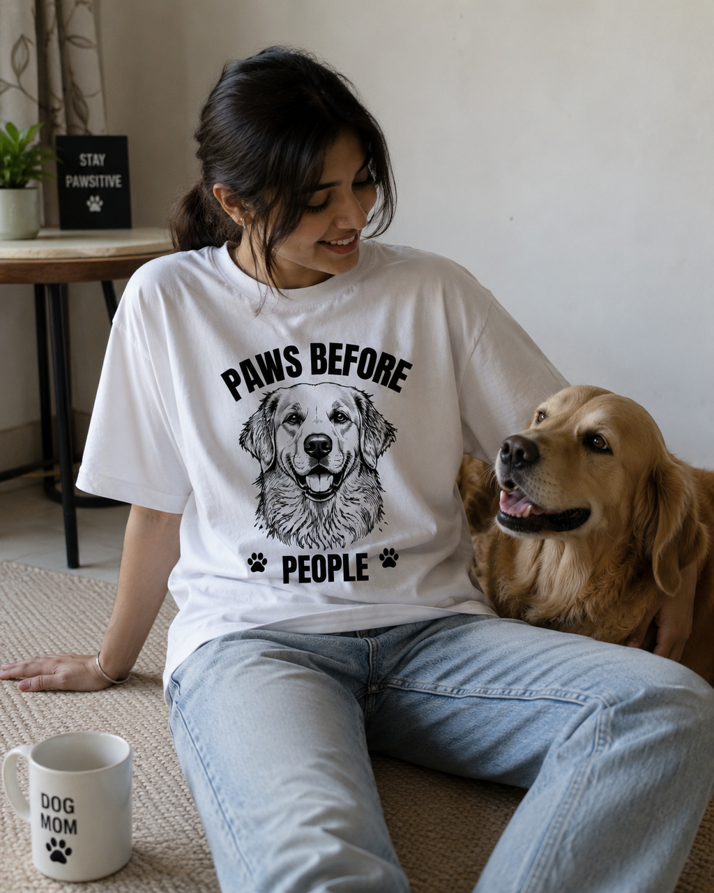 Paws Before People – Oversized Unisex T-Shirt