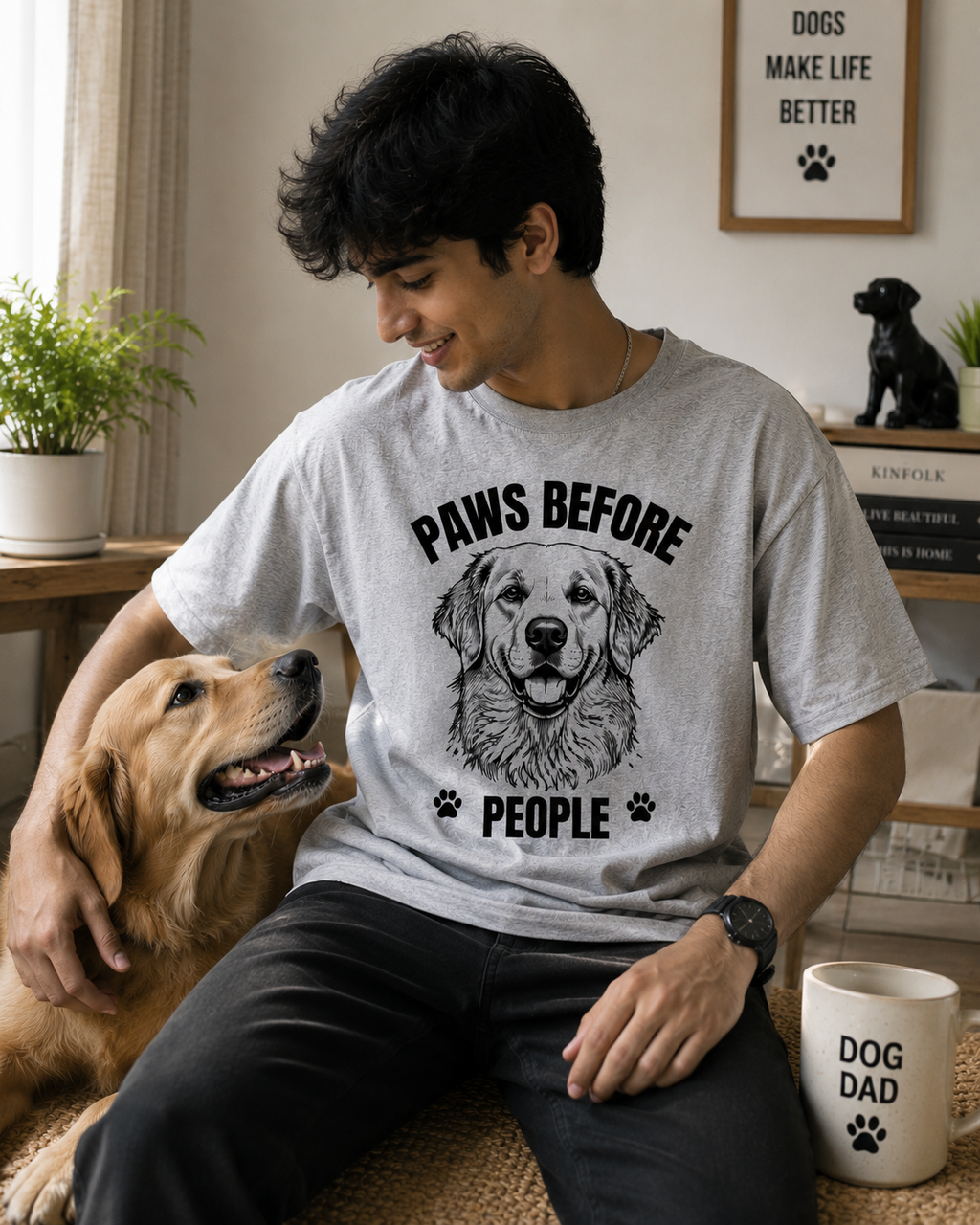 Paws Before People – Oversized Unisex T-Shirt