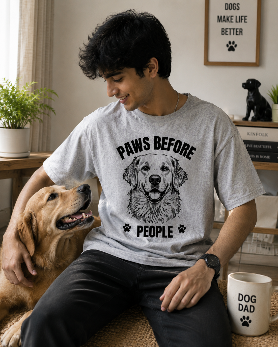 Paws Before People – Oversized Unisex T-Shirt