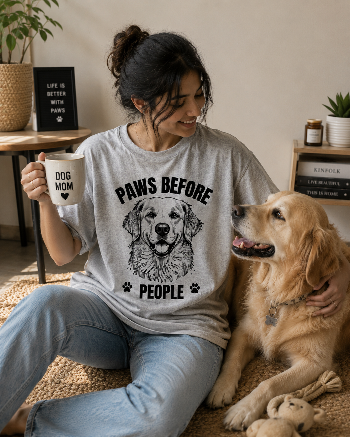 Paws Before People – Oversized Unisex T-Shirt