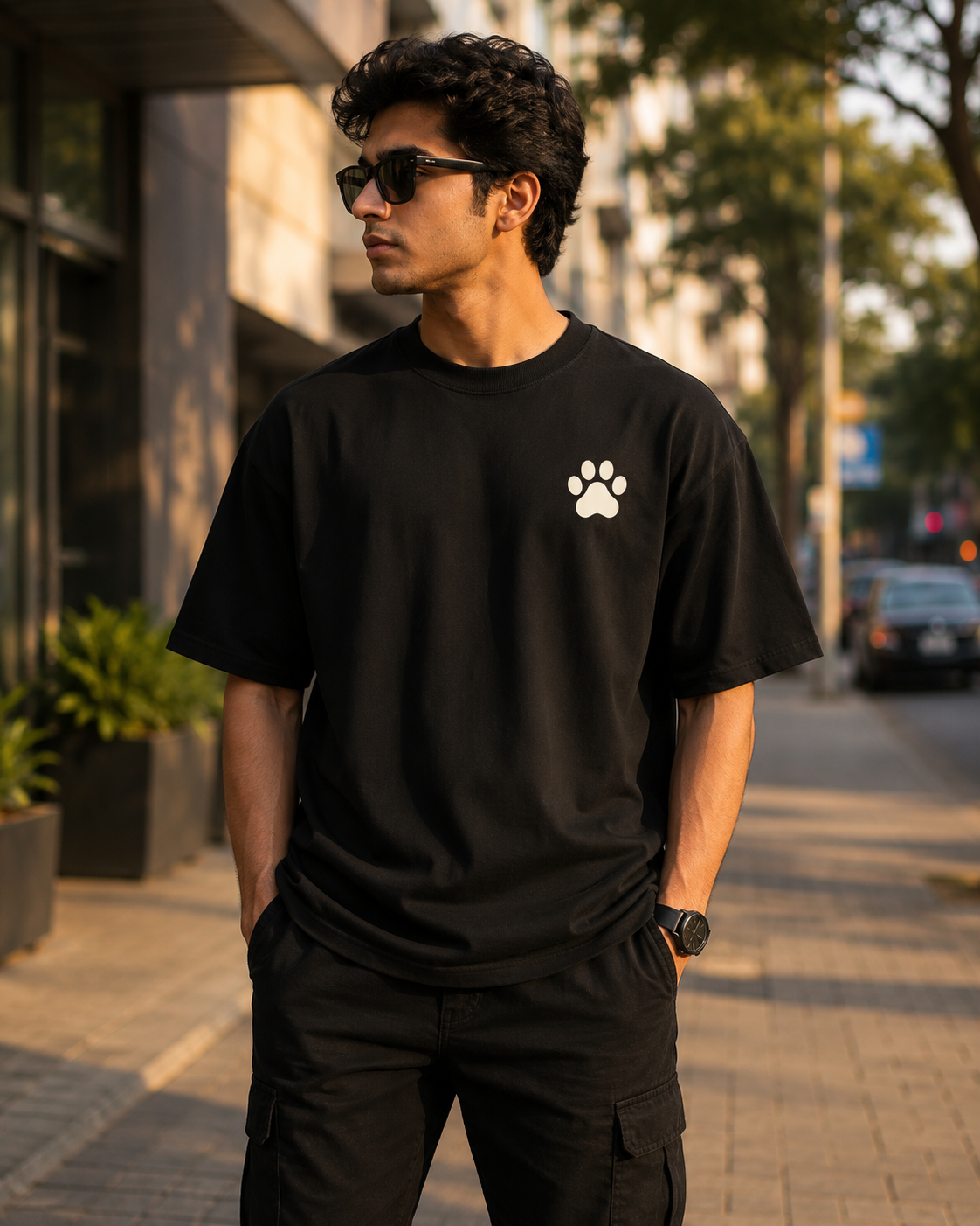 Dog Dad – Best Job Ever | Premium Oversized T-Shirt