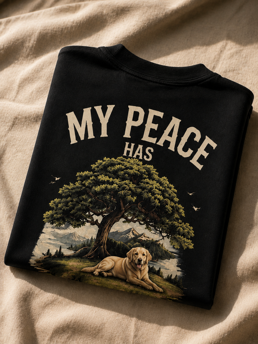 My Peace Has Four Paws | Premium Oversized T-Shirt