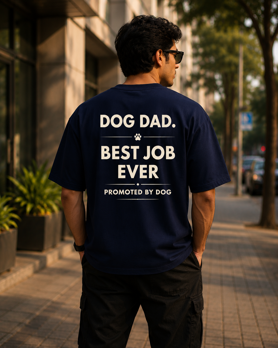 Dog Dad – Best Job Ever | Premium Oversized T-Shirt
