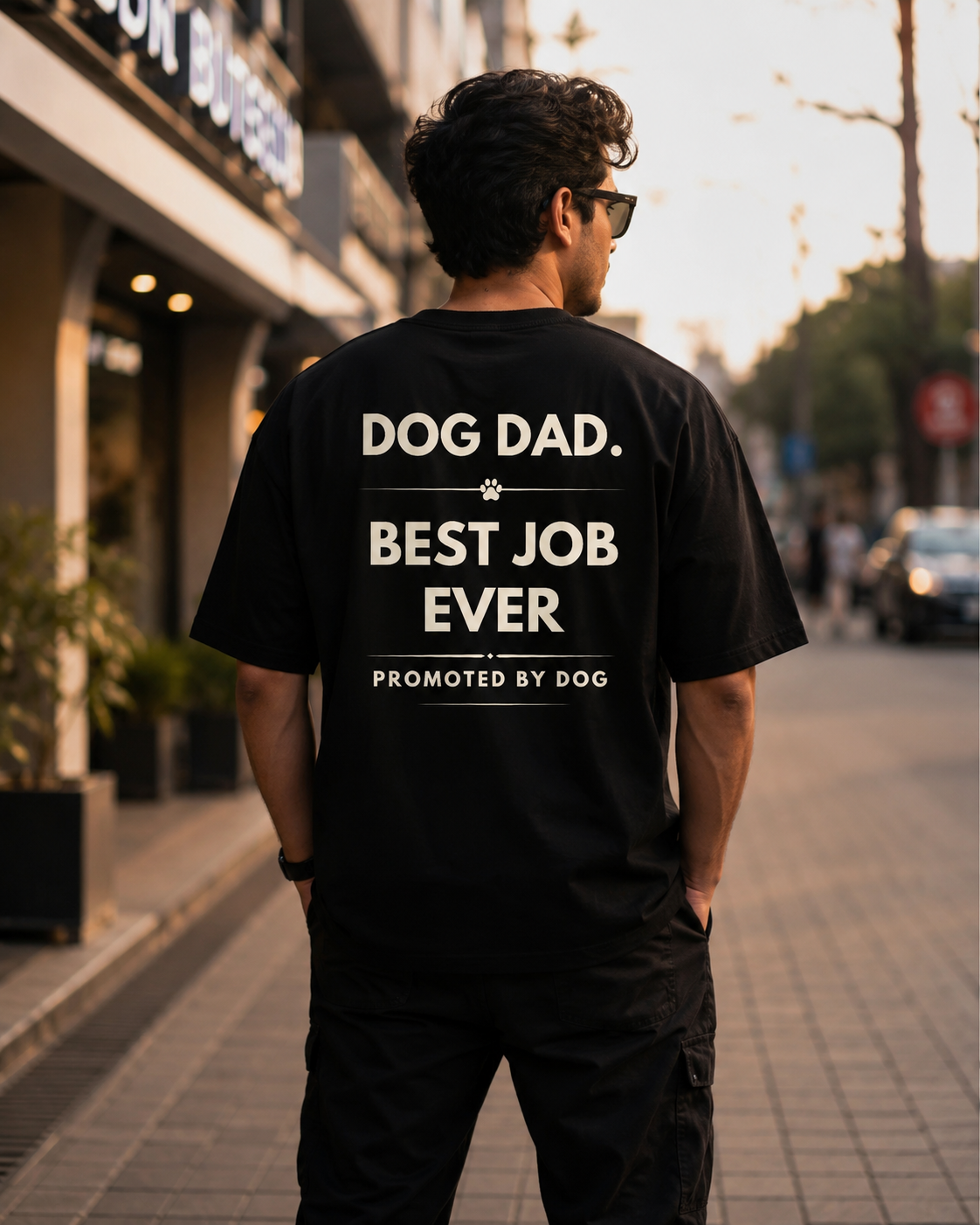 Dog Dad – Best Job Ever | Premium Oversized T-Shirt