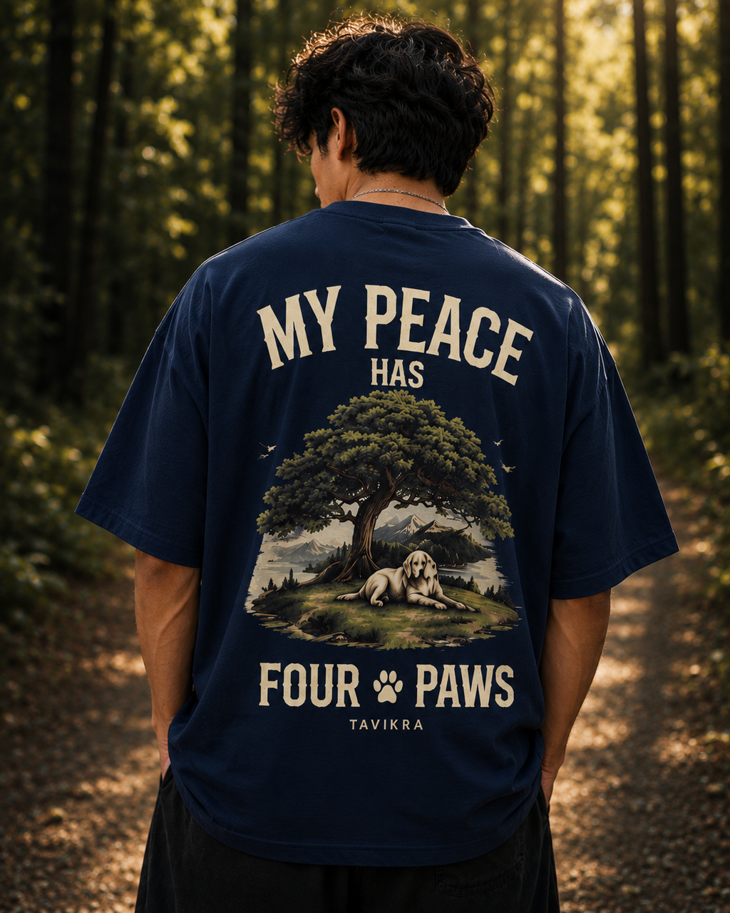 My Peace Has Four Paws | Premium Oversized T-Shirt